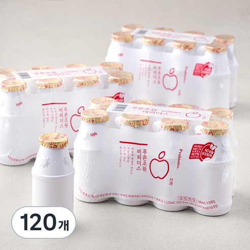 푸른초원 사과 비피더스, 140ml, 120개
