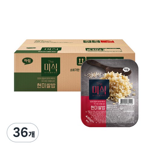 The미식 현미쌀밥, 180g, 36개