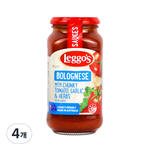 레고스 볼로네이즈 파스타 소스, 500g, 4개