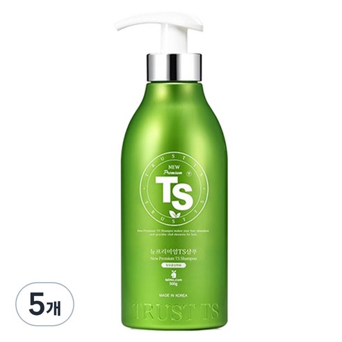 TS 뉴프리미엄 탈모 증상 완화 기능성샴푸, 500g, 5개