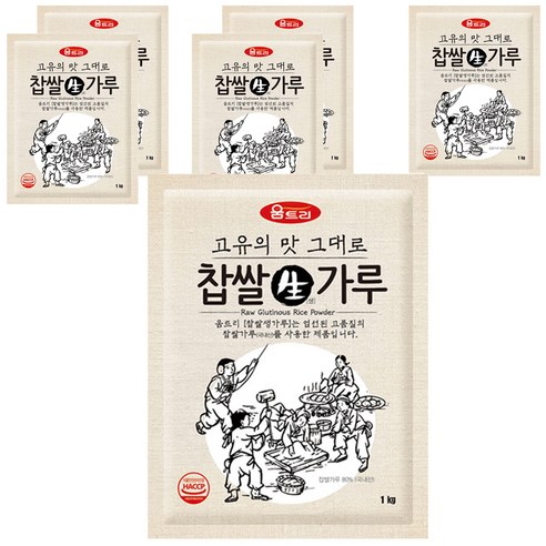 움트리 찹쌀생가루 1KG, 6개