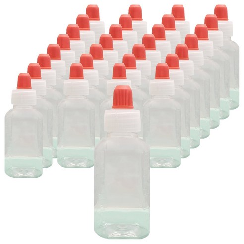 신도공업 일회용 짧은 뚜껑 약병 PET 딱딱이 30cc, 200개