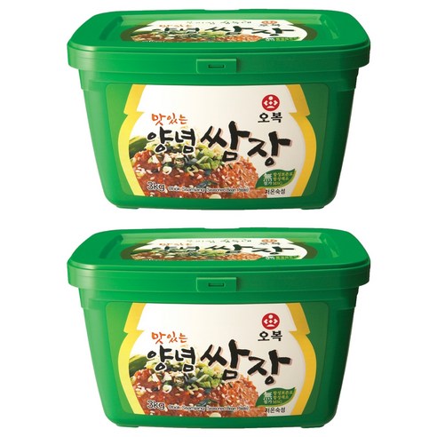 오복 우리집 장독대 맛있는 양념쌈장, 3kg, 2개
