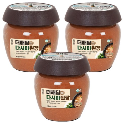 더해담 다시마 된장, 500g, 3개