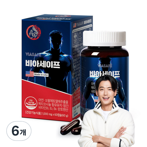 유앤티바이오 비아세이프, 60정, 6개