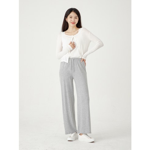 캐럿 여성용 솔리드 라운지 팬츠