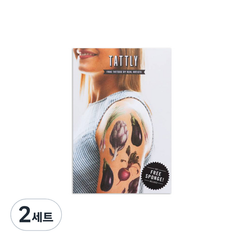 태틀리 타투 스티커 8종 세트, 파머스 마켓, 2세트