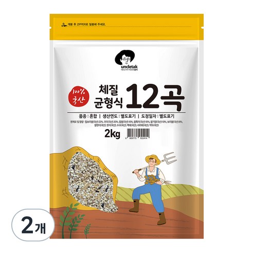 엉클탁 체질균형식 12곡, 2kg, 2개