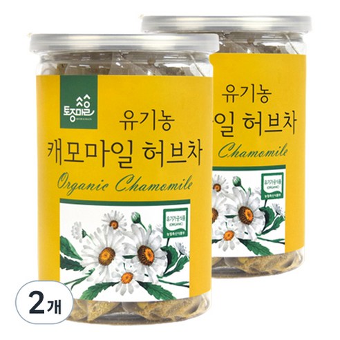 토종마을 유기농 캐모마일 허브차 30p, 30g, 2개