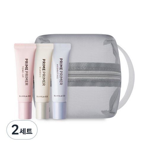 바닐라코 프라임 프라이머 디스커버리 3종 x 10ml + 파우치 세트, NEW 프라임 프라이머 클래식,NEW 프라임 프라이머 톤업,NEW 프라임 프라이머,하이드레이팅, 2세트