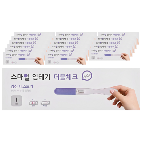 스마일랩 더블체크 임신테스트기, 1개입, 18개