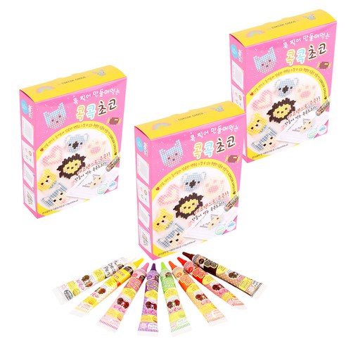콕콕초코 01 애니멀 120g + 데코펜 8종 세트, 3개