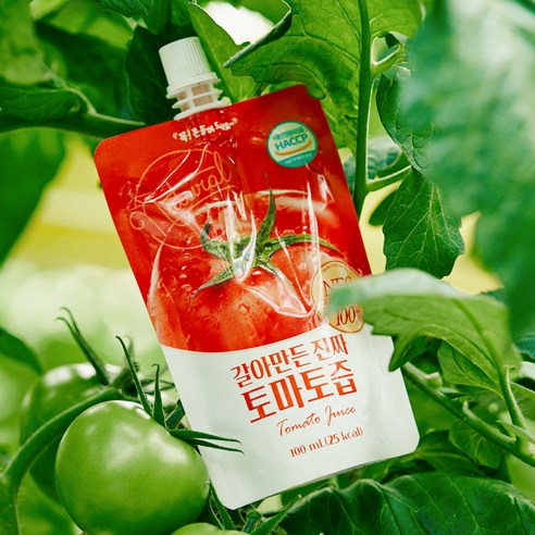 태양을 담은 건강, 유기농마루 토마토즙으로 채우는 하루