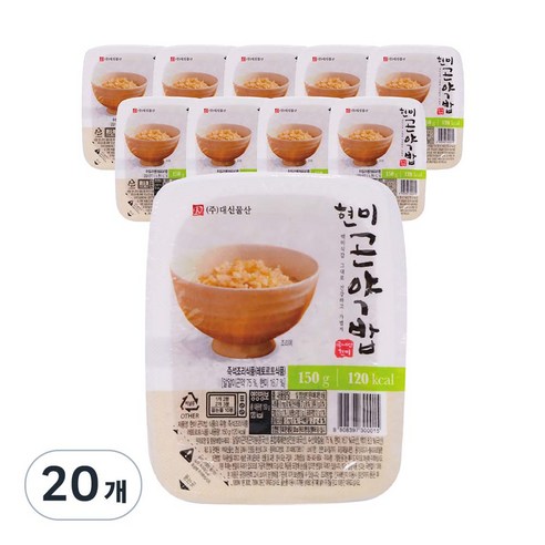 대신물산 현미곤약밥 120kcal, 150g, 20개  Best 5