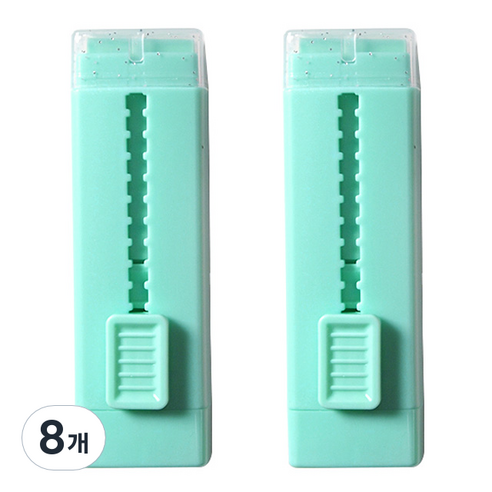네모 슬라이드 지우개, 민트, 8개