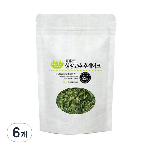 바로한끼 동결건조 청양고추 후레이크, 30g, 6개