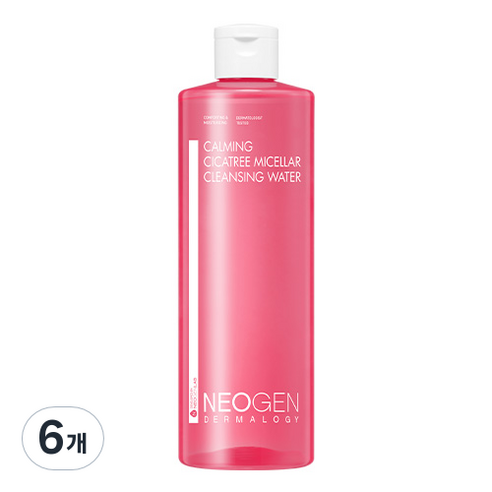네오젠 카밍 시카트리 미셀라 클렌징 워터, 400ml, 6개