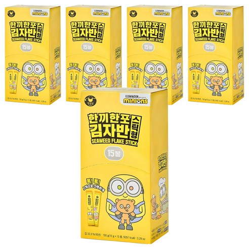 만전김 미니언즈 한끼한포 스틱 김자반, 150g, 5개