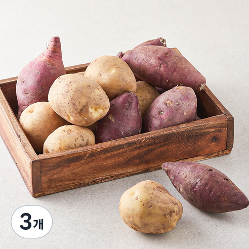 친환경 인증 감자와 고구마, 2kg, 3개