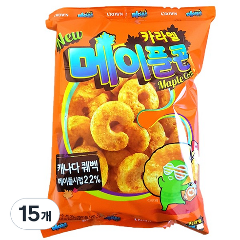 메이플콘 과자, 124g, 15개