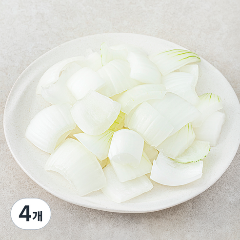 국내산 양파 깍둑썰기, 500g, 4개