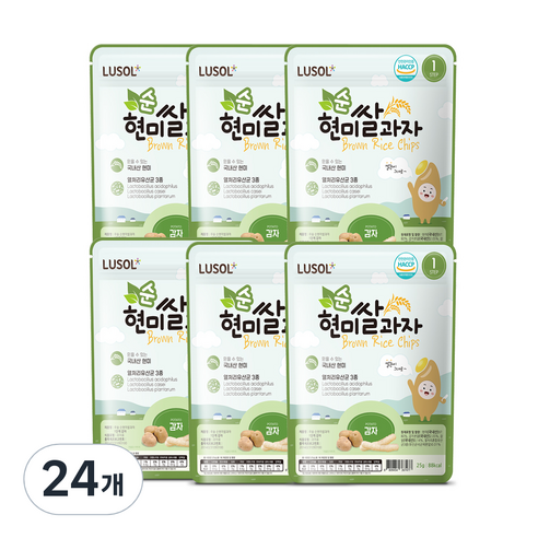 루솔 현미쌀과자, 감자, 24개