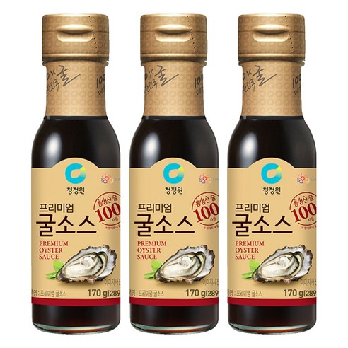 청정원 프리미엄 굴소스, 170g, 3개