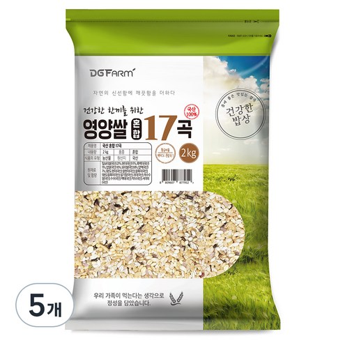 대구농산 국산 혼합 17곡, 2kg, 5개