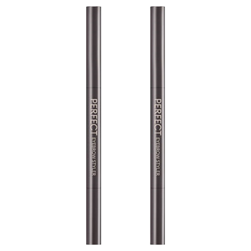 미샤 퍼펙트 스타일러 아이브로우 오토펜슬 0.15g, 다크브라운, 2개