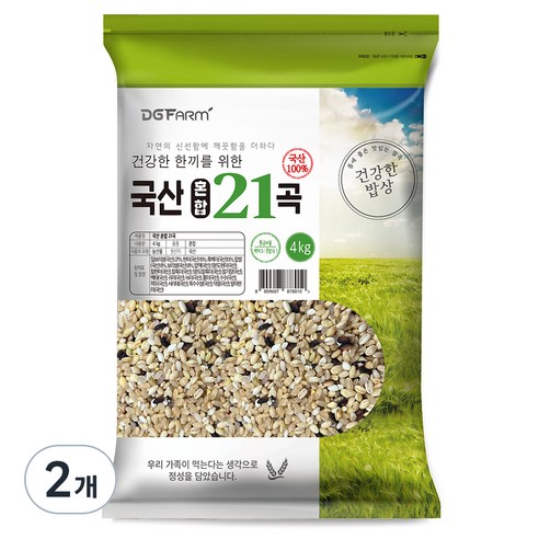대구농산 국산 혼합 21곡, 4kg, 2개