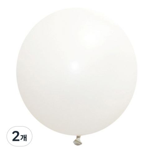 제이벌룬 셈퍼텍스 90cm 대형풍선, 005 화이트, 2개