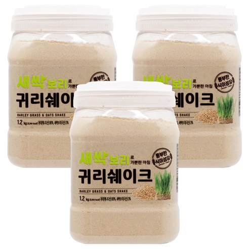 새싹보리로 가뿐한 아침 귀리쉐이크, 3개, 1.2kg