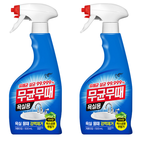 무균무때 욕실용 세정제, 500ml, 2개