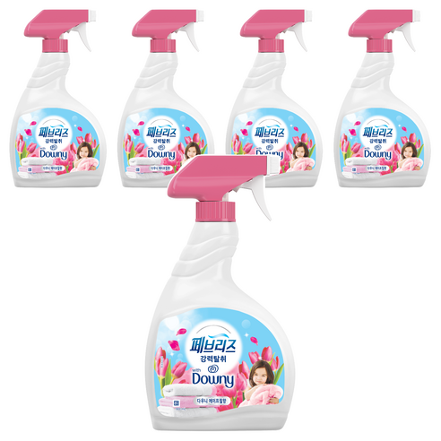 페브리즈 섬유탈취제 다우니 에이프릴향 대용량 본품, 900ml, 5개