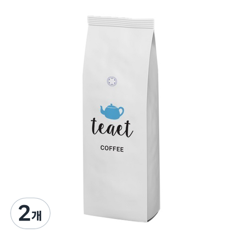 티잇커피 프리미엄 블렌드 분쇄커피, 프렌치프레스, 1kg, 2개