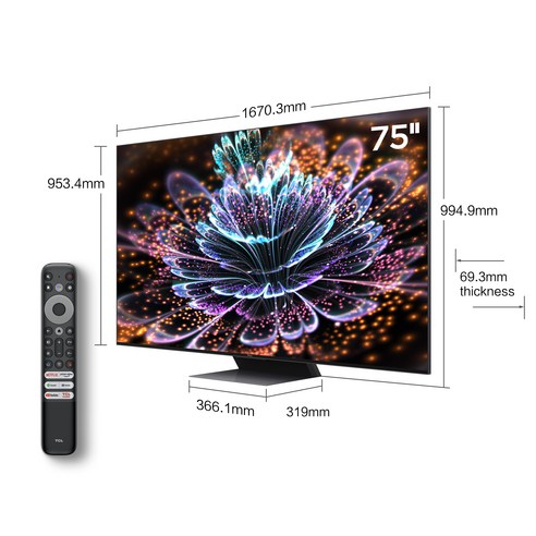 TCL 4K Mini LED 안드로이드 TV는 선명한 화질과 안드로이드 시스템을 경험할 수 있는 최신 TV