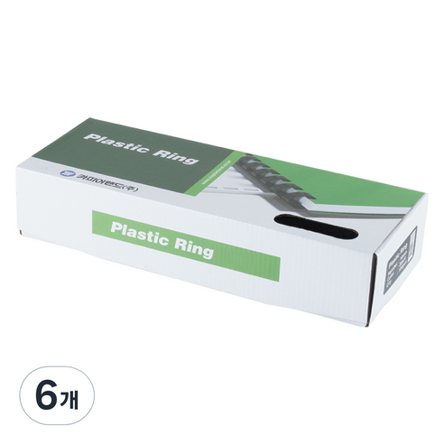 카피어랜드 플라스틱링 블랙 22mm 25p, 6개