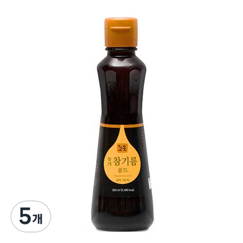 꼬손 농가 참기름, 300ml, 5개