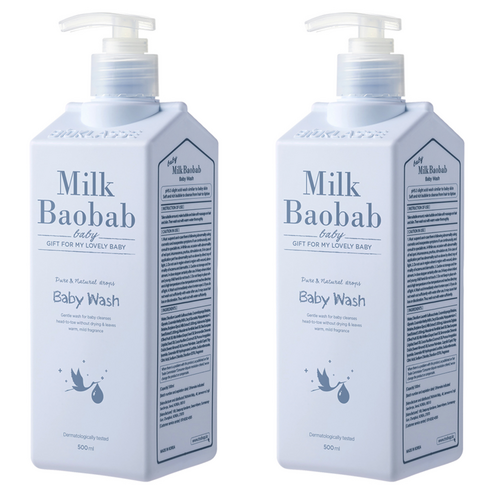 밀크바오밥 베이비 워시, 500ml, 2개