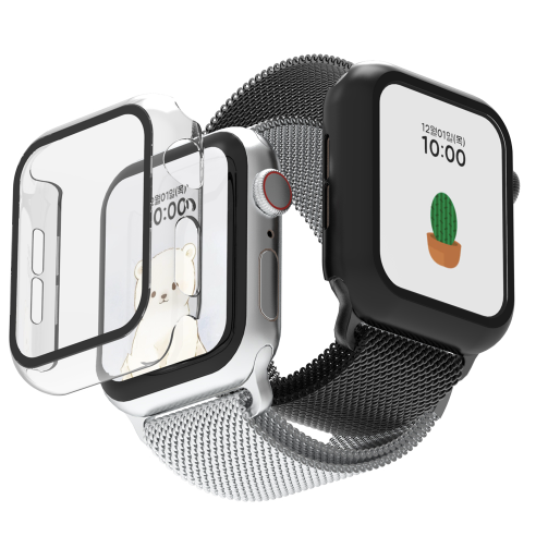 애플워치, 쌩폰 감성을 그대로! 로랜텍 풀커버 케이스로 완벽 보호하세요.