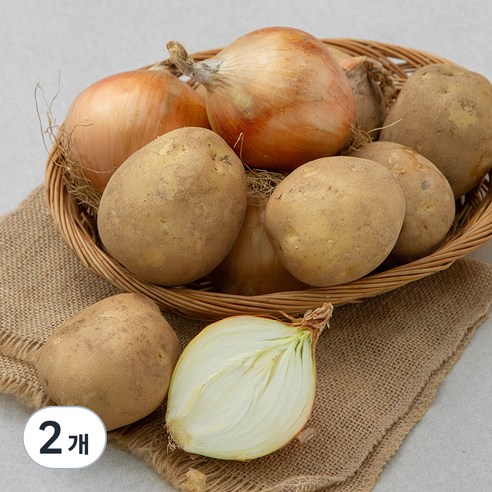 국내산 친환경 감자&양파, 2.4kg, 2개
