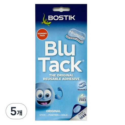 블루택 점토점착제 오리지날 90g, 5개