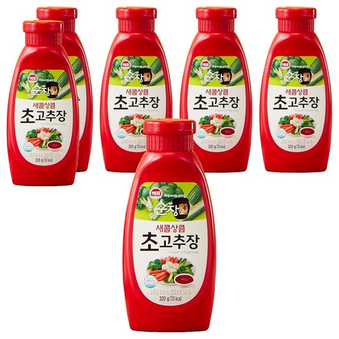 해표 순창궁 새콤상큼 초고추장, 320g, 6개