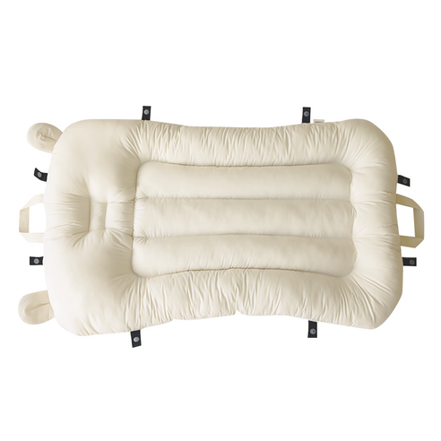 포근한 꿈을 선물하는 쁘리엘르 테디 워싱 고밀도 휴대용 아기침대: 아이보리빛 안식처 휴대용아기침대