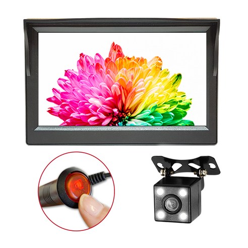 아이카 시거잭 상시 LED 후방 카메라, icar-001sm, 혼합색상
