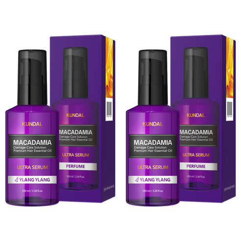 쿤달 마카다미아 울트라 헤어 세럼 일랑일랑향, 100ml, 2개
