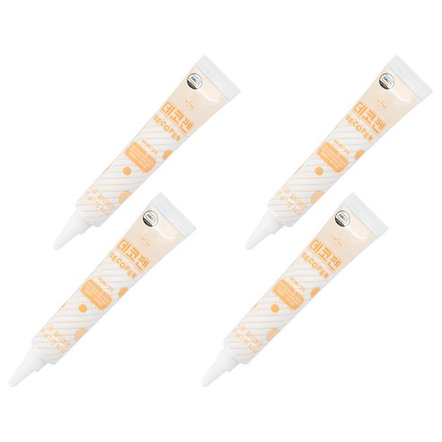 디유 초코 데코펜 화이트, 20g, 4개