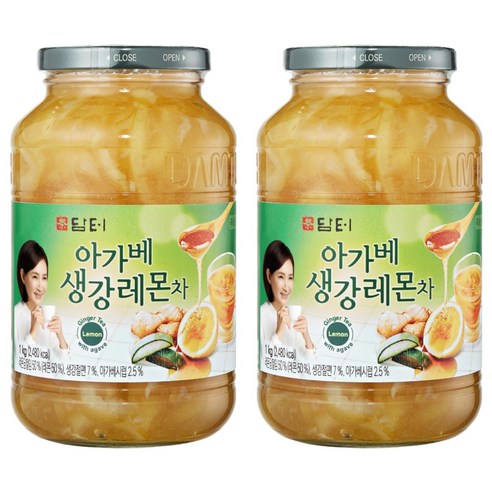 담터 아가베생강레몬차, 1kg, 1개입, 2개