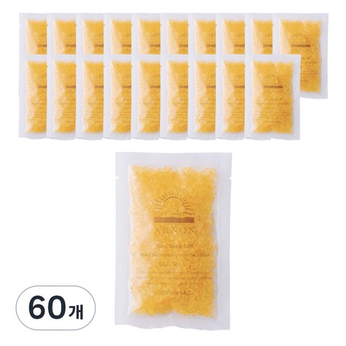 아르논 사해소금 입욕제 레몬, 80g, 60개