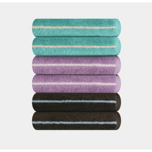 피부가 좋아하는 부드러움, 송월타월 데일리 스트라이프 세면타월로 매일 산뜻하게!